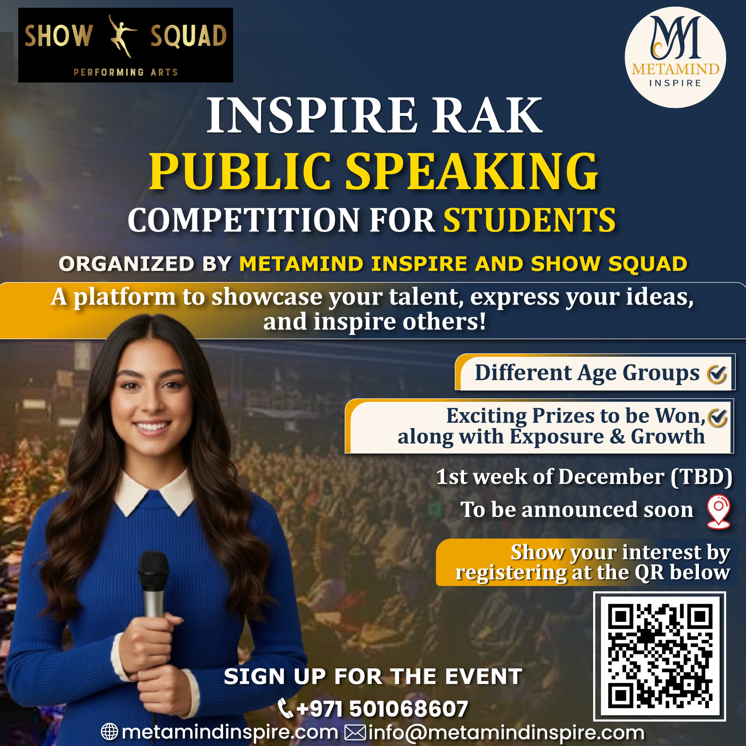 INSPIRE RAK – Public Speaking Competition for students